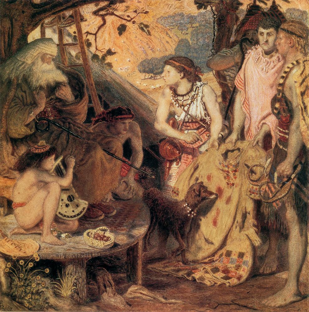 The Coat of Many Colours 1867 art print by Ford Madox Brown for $57.95 CAD