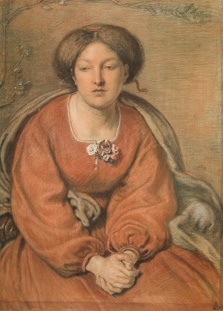 Thinking, Emma Madox Brown ca 1870 art print by Ford Madox Brown for $57.95 CAD