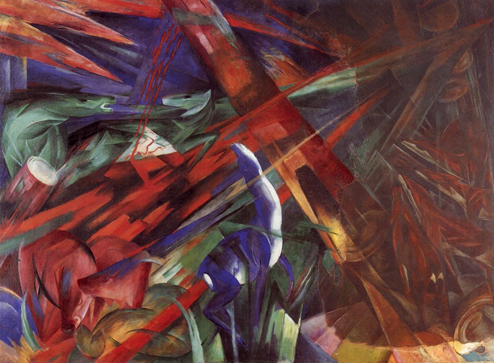 Animal Destinies 1913 art print by Franz Marc for $57.95 CAD