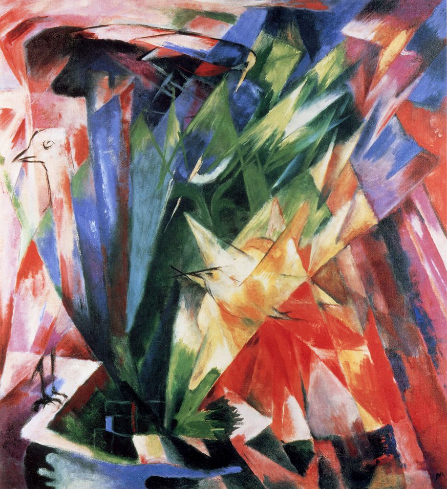 Birds 1914 art print by Franz Marc for $57.95 CAD