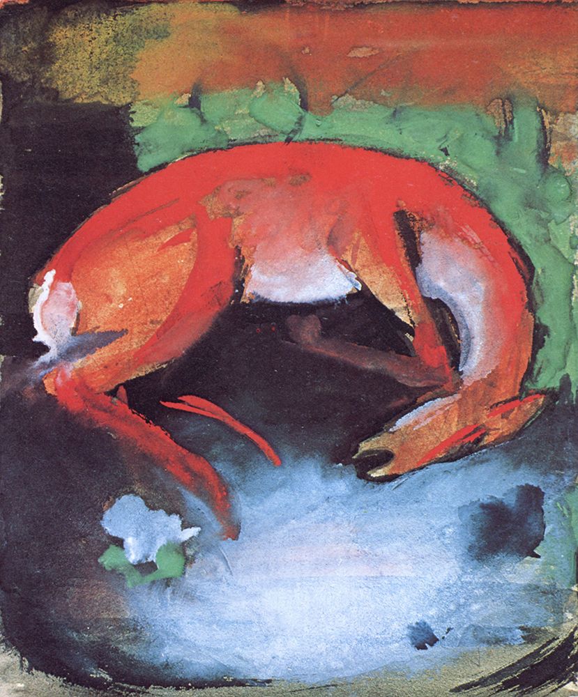 Dead Deer 1913 art print by Franz Marc for $57.95 CAD