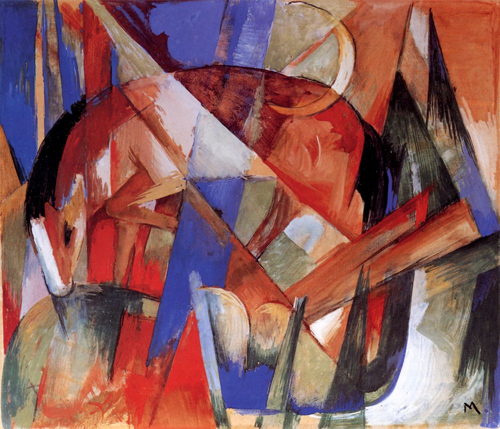 Fabulous Beast II, Horse 1913 art print by Franz Marc for $57.95 CAD