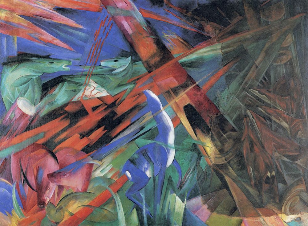 Fate of the Animals 1913 art print by Franz Marc for $57.95 CAD