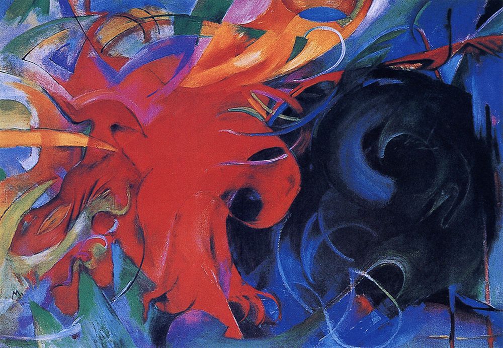 Fighting Forms 1914 art print by Franz Marc for $57.95 CAD