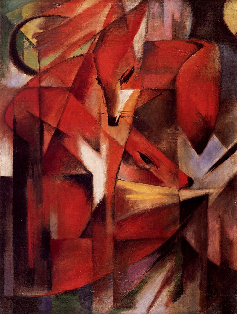 Foxes 1913 art print by Franz Marc for $57.95 CAD