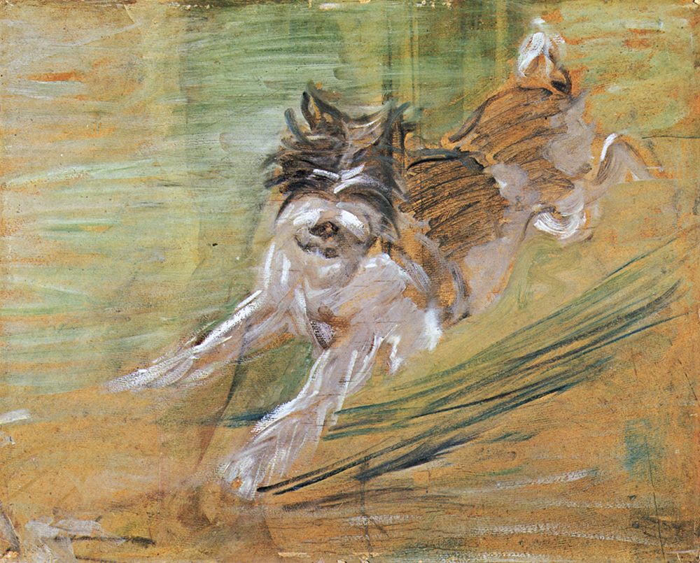 Jumping Dog Schlick 1908 art print by Franz Marc for $57.95 CAD