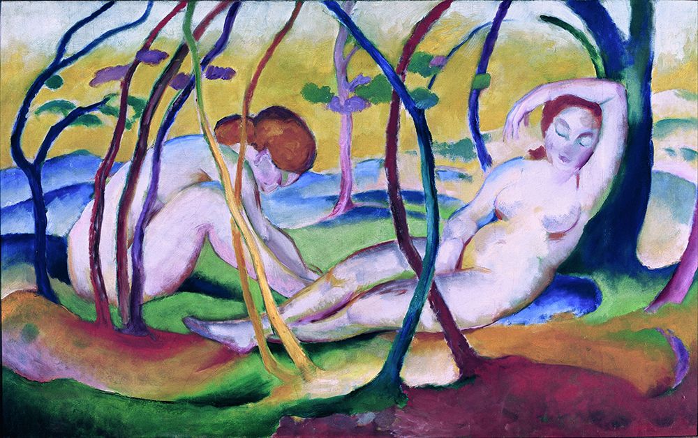 Nudes under Trees art print by Franz Marc for $57.95 CAD