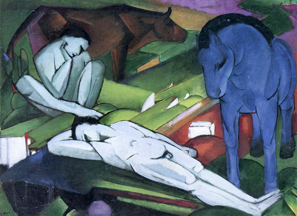Shepherds ca 1911 art print by Franz Marc for $57.95 CAD