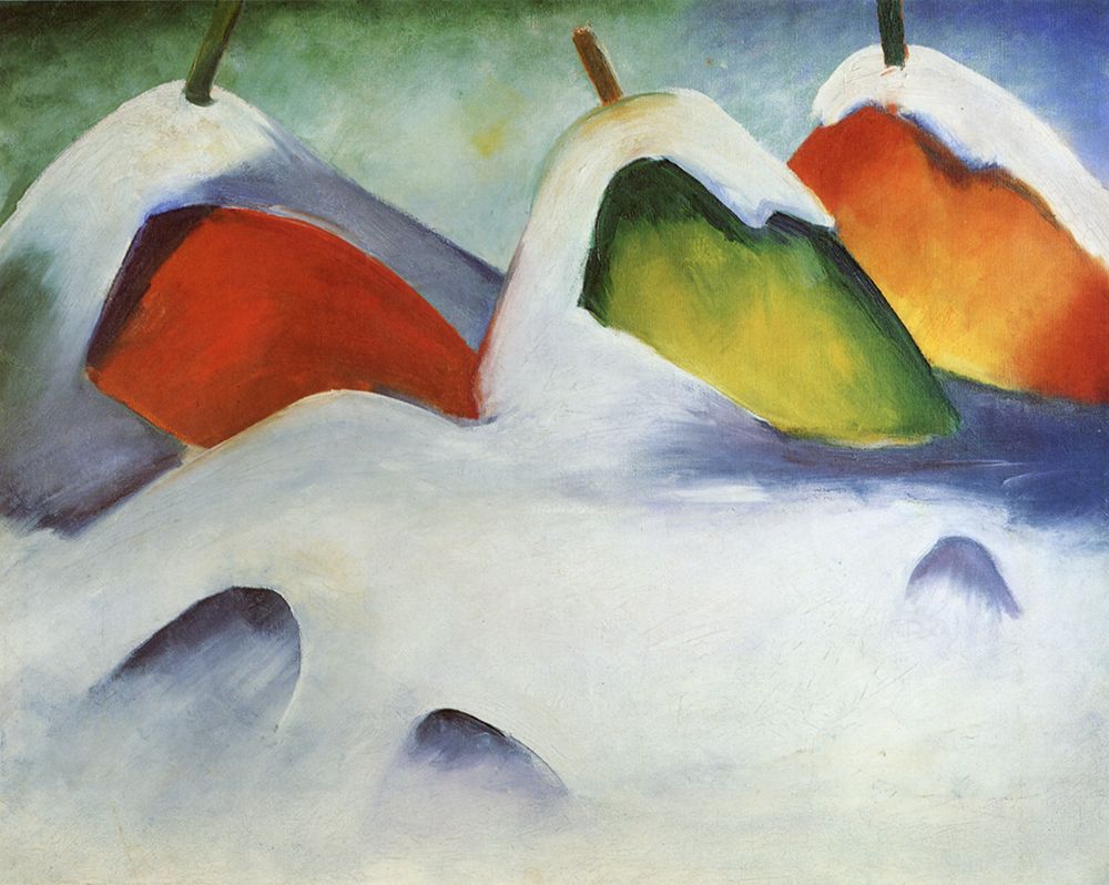 Stooks in the Snow 1911 art print by Franz Marc for $57.95 CAD