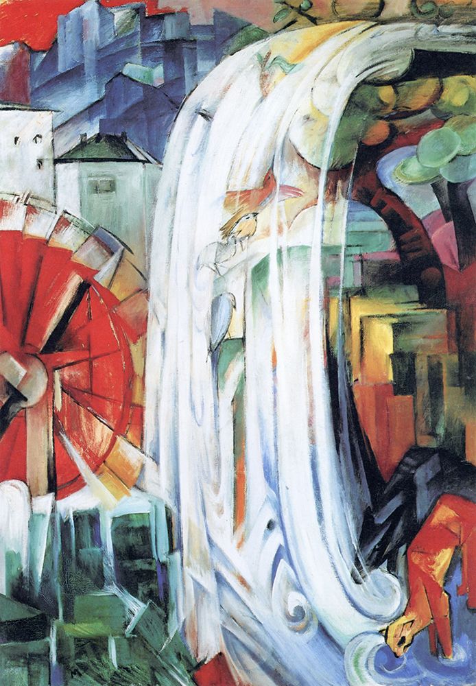 The Bewitched Mill 1913 art print by Franz Marc for $57.95 CAD