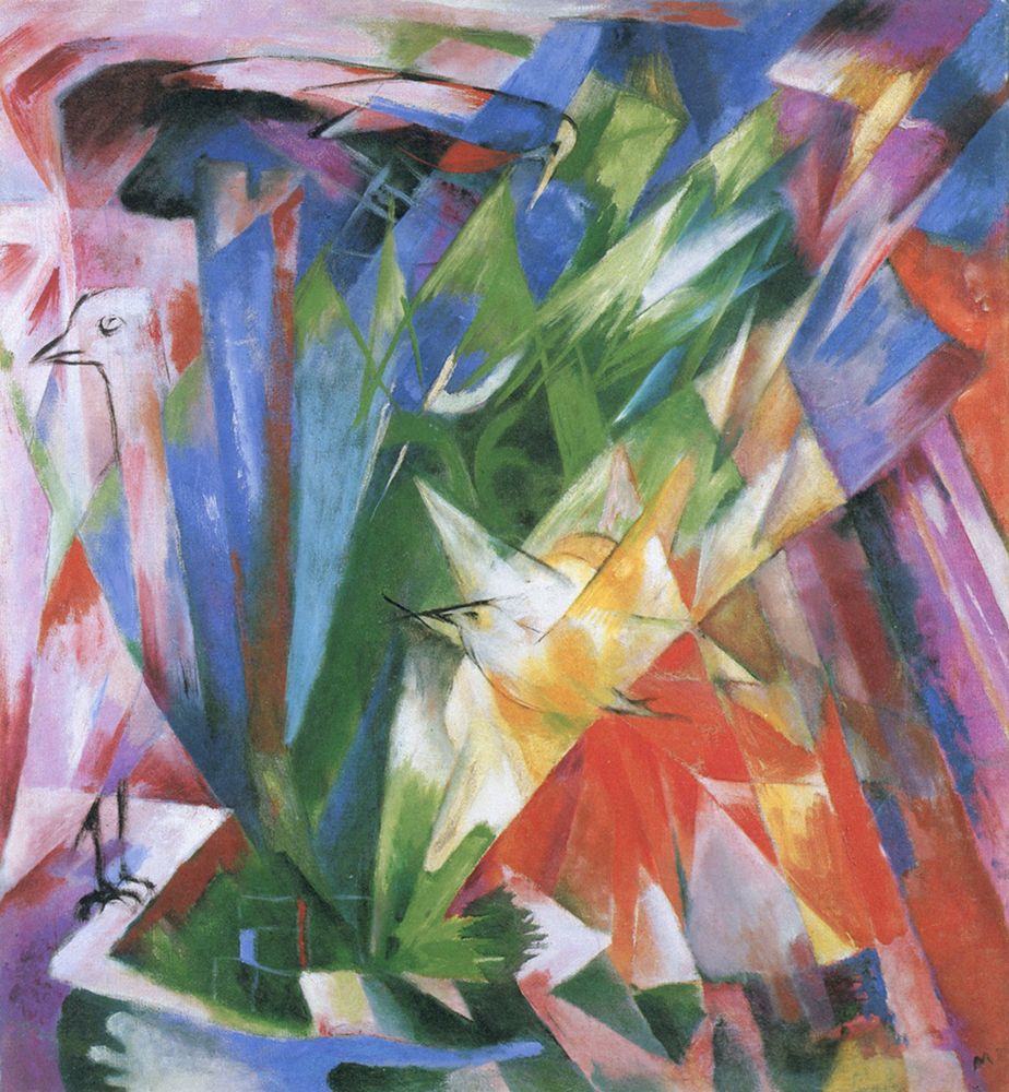 The Birds 1914 art print by Franz Marc for $57.95 CAD