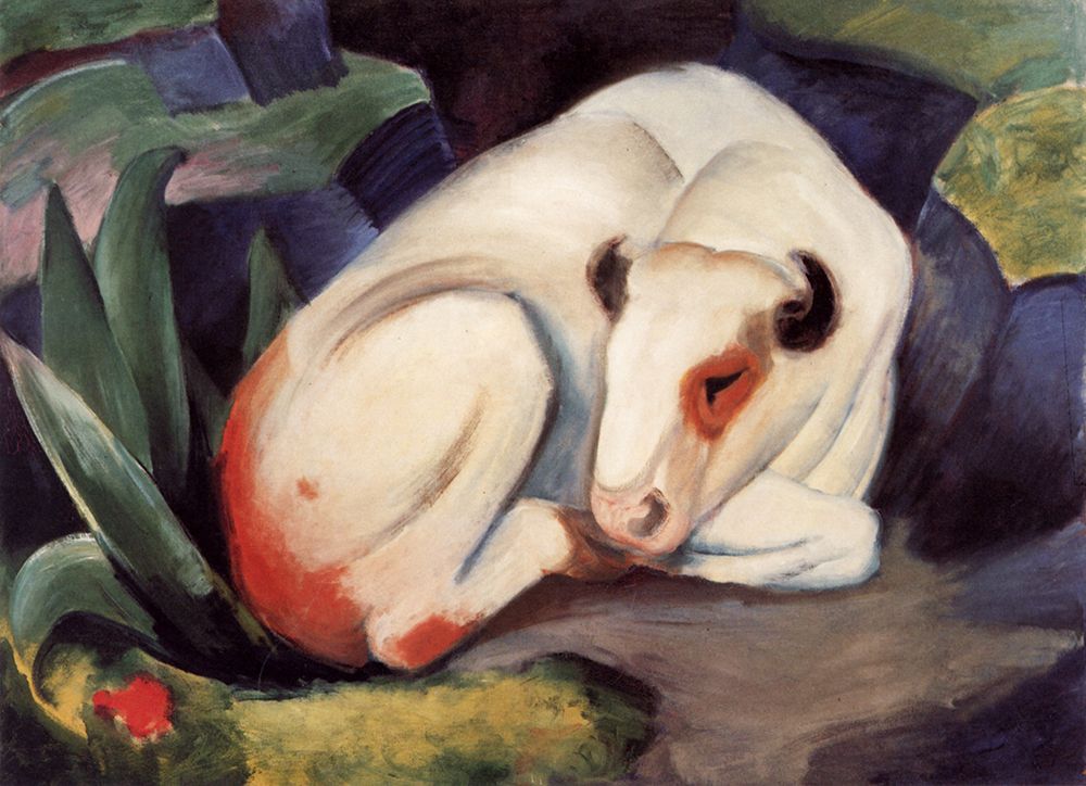 The Bull 1911 art print by Franz Marc for $57.95 CAD