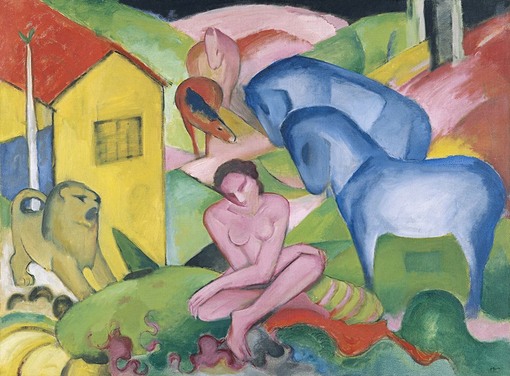 The Dream 1912 art print by Franz Marc for $57.95 CAD