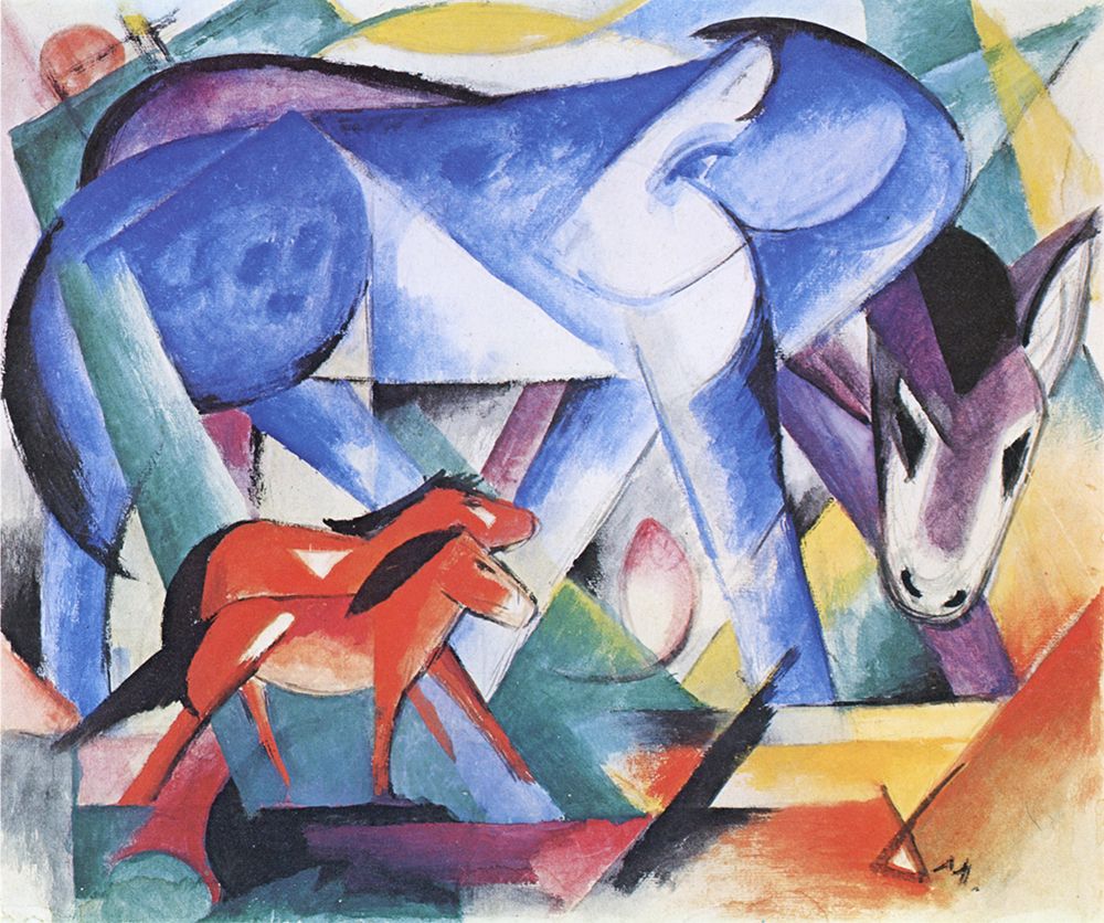 The First Animals 1913 art print by Franz Marc for $57.95 CAD