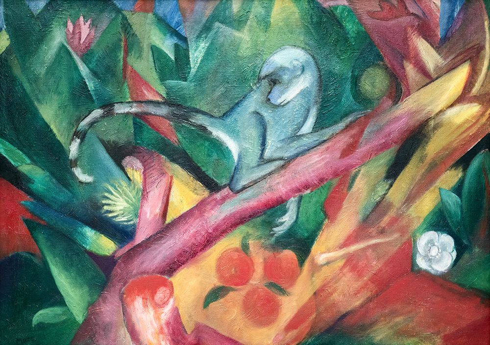 The Little Monkey 1912 art print by Franz Marc for $57.95 CAD