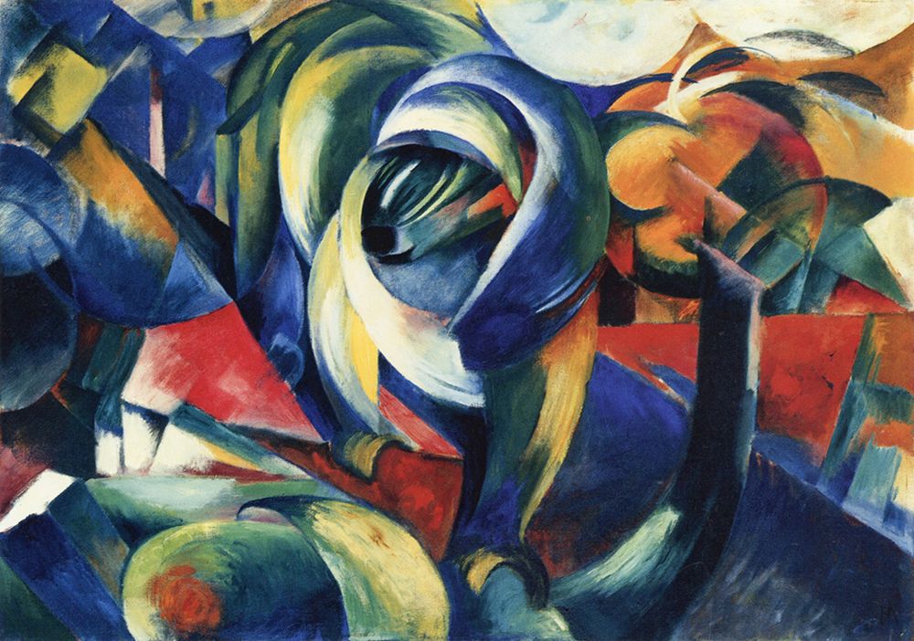 The Mandrill 1913 art print by Franz Marc for $57.95 CAD