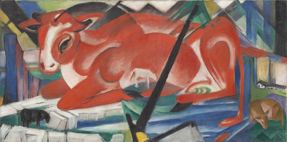 The World Cow 1913 art print by Franz Marc for $57.95 CAD