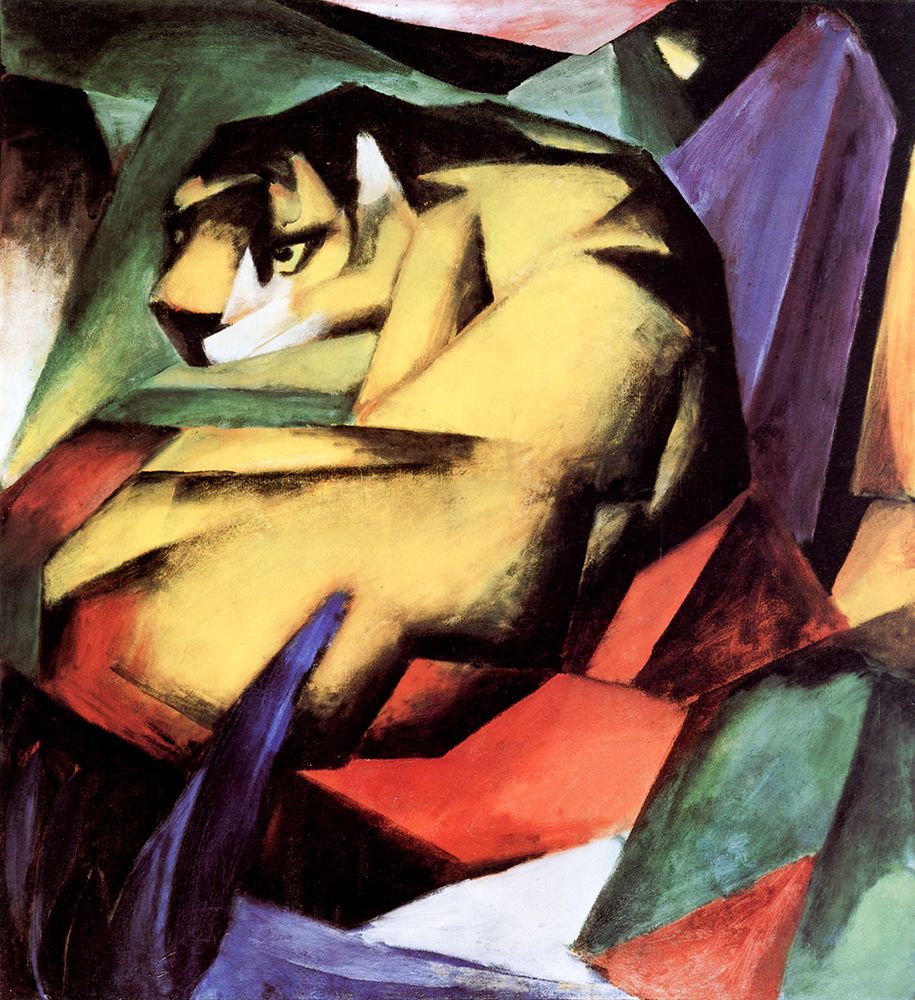 Tiger 1912 art print by Franz Marc for $57.95 CAD