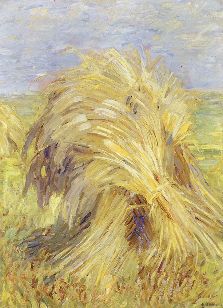 Wheat Sheaf 1907 art print by Franz Marc for $57.95 CAD