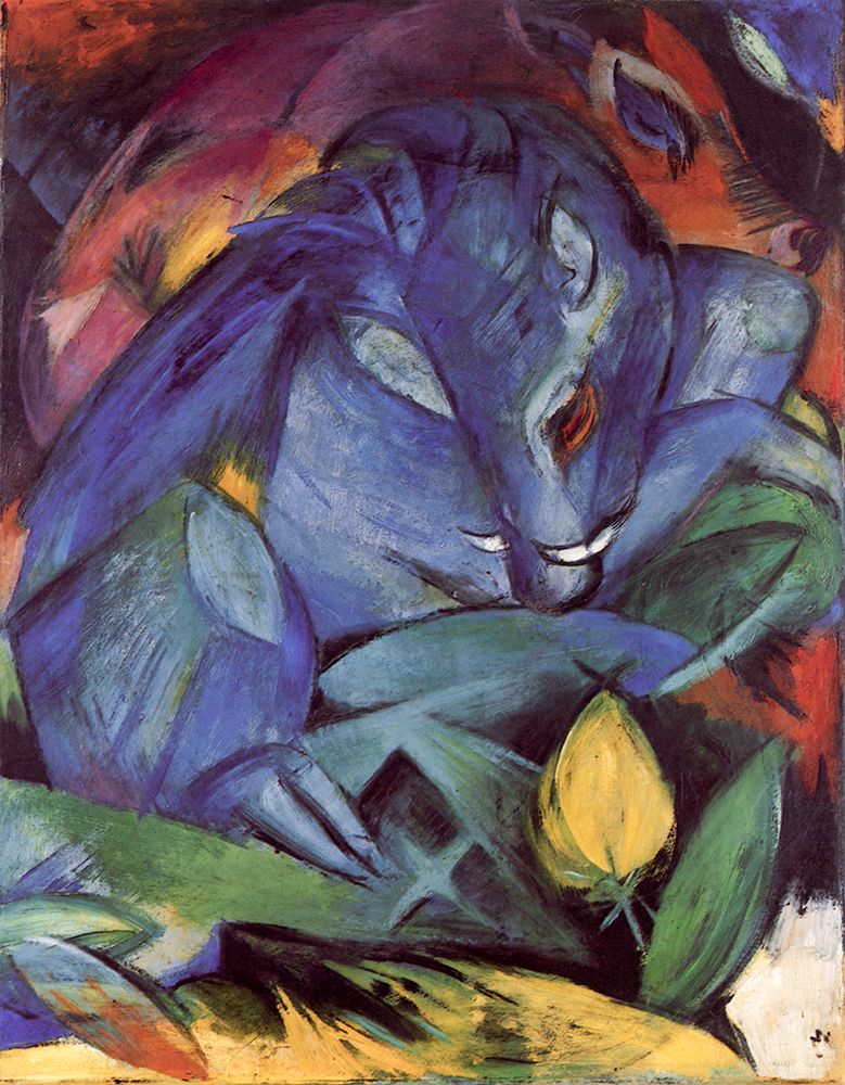 Wild Pigs, Boar and Sow 1913 art print by Franz Marc for $57.95 CAD