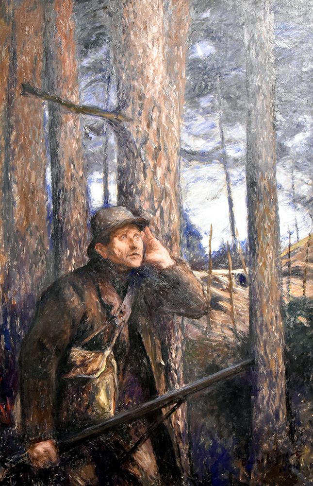 A Poacher 1894 art print by Bruno Liljefors for $57.95 CAD