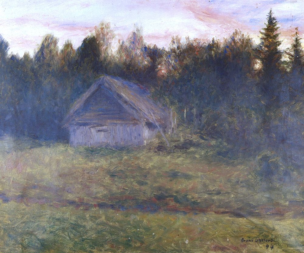 Barn in the Forest 1894 art print by Bruno Liljefors for $57.95 CAD