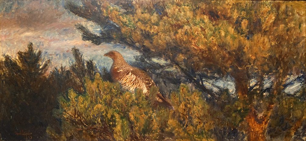Female Capercaillie 1893 art print by Bruno Liljefors for $57.95 CAD