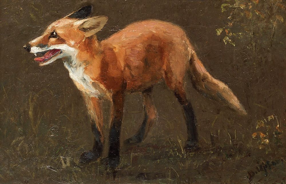 Fox ca 1880 art print by Bruno Liljefors for $57.95 CAD