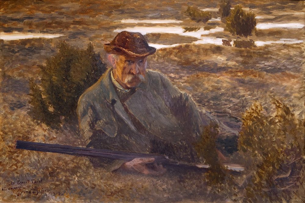 Self Portrait 1913 art print by Bruno Liljefors for $57.95 CAD