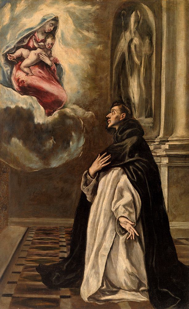 Apparition of the Virgin and Child to Saint Hyacinth ca 1605 art print by El Greco for $57.95 CAD