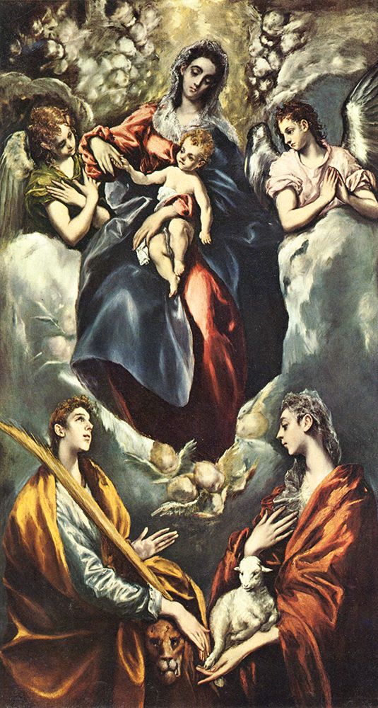 Chapel of San Jose, Virgin and Child ca 1597 art print by El Greco for $57.95 CAD