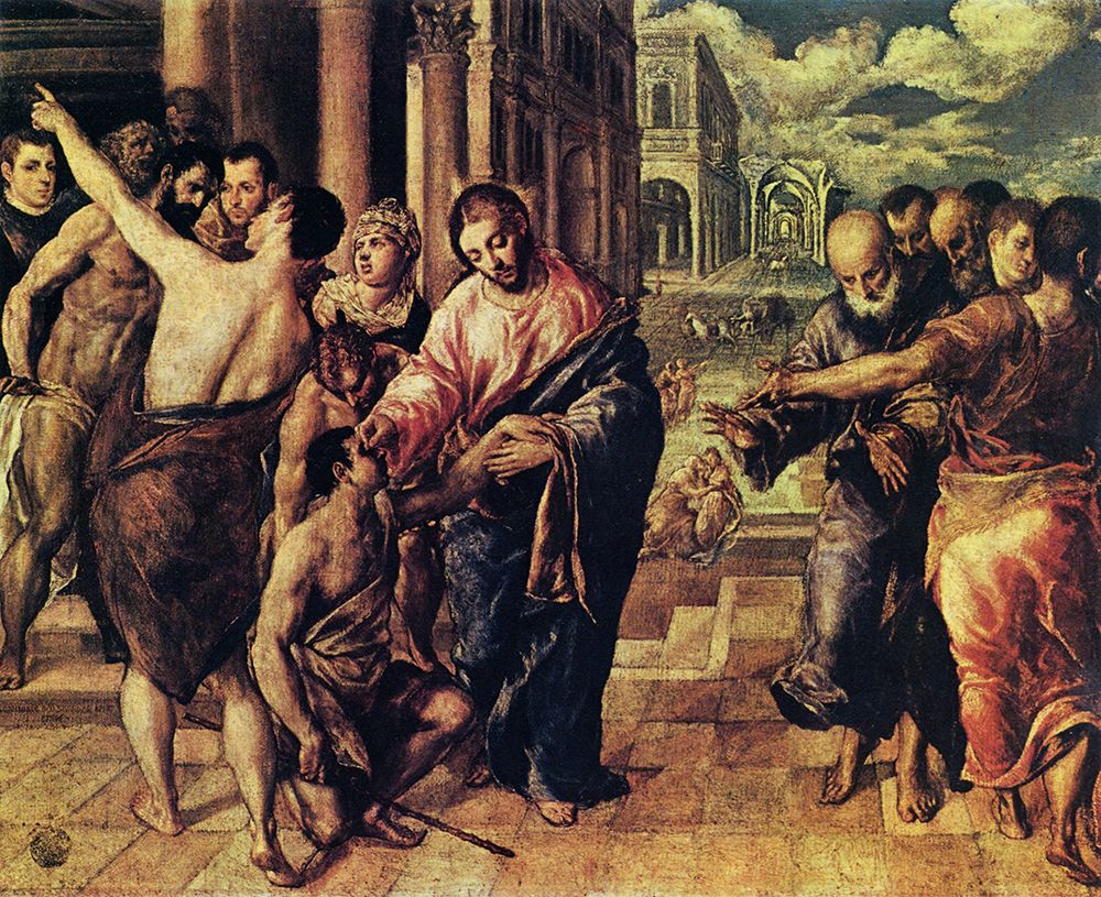 Christ healing the Blind ca 1570 art print by El Greco for $57.95 CAD