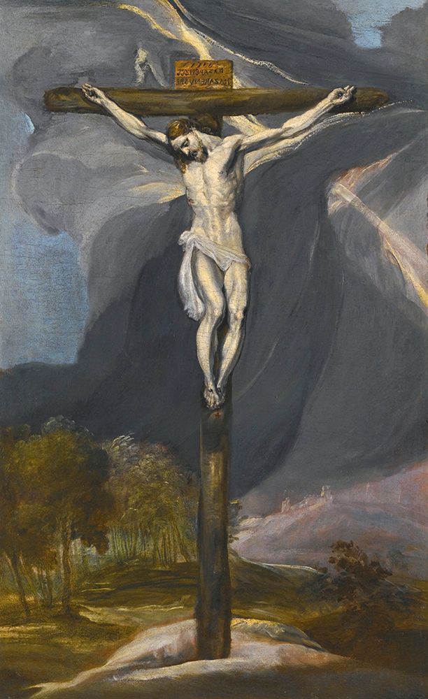 Crucifixion ca 1600 art print by El Greco for $57.95 CAD