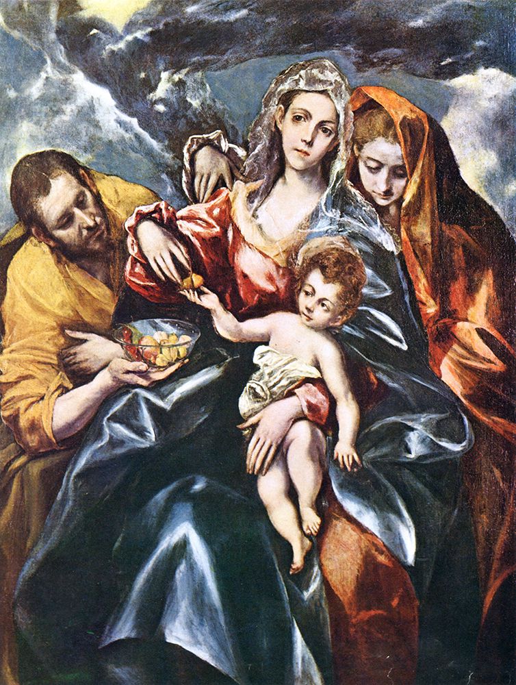 Holy Family and St Mary Magdalene ca 1590 art print by El Greco for $57.95 CAD