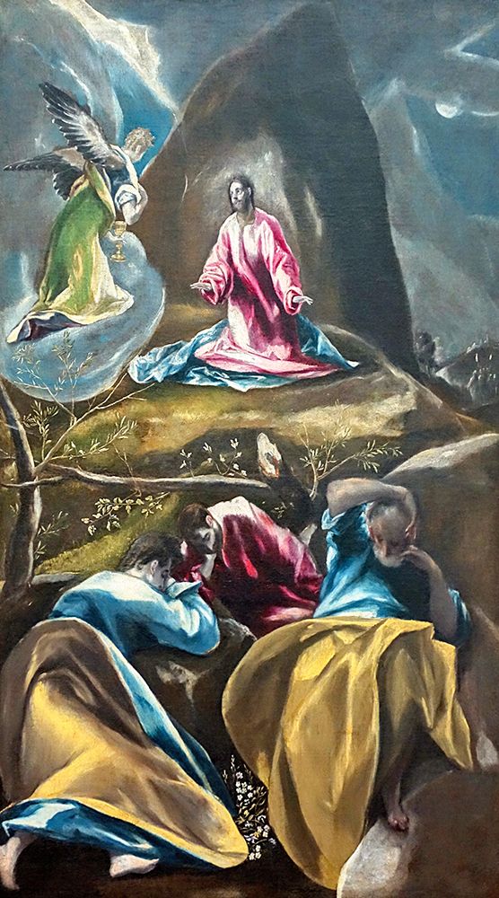 Jesus in the Garden of Olives 1607 art print by El Greco for $57.95 CAD