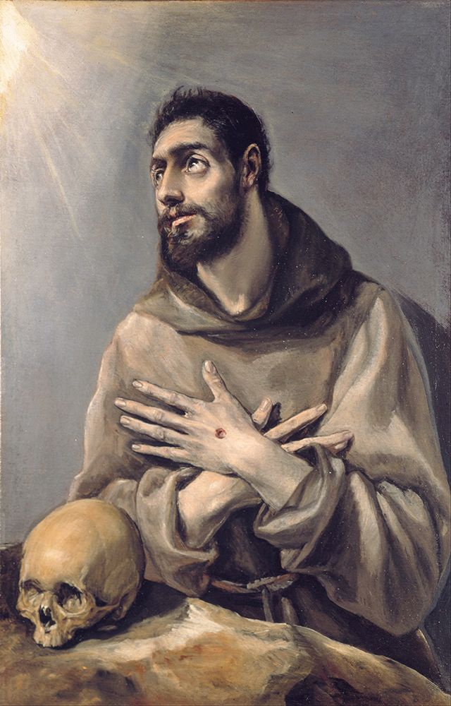 Saint Francis in Ecstasy ca 1577 art print by El Greco for $57.95 CAD
