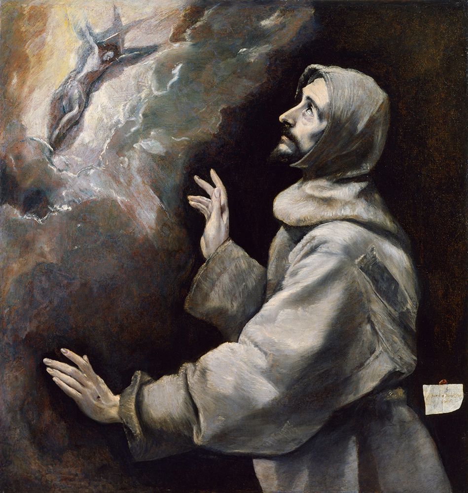 Saint Francis Receiving the Stigmata ca 1585 art print by El Greco for $57.95 CAD