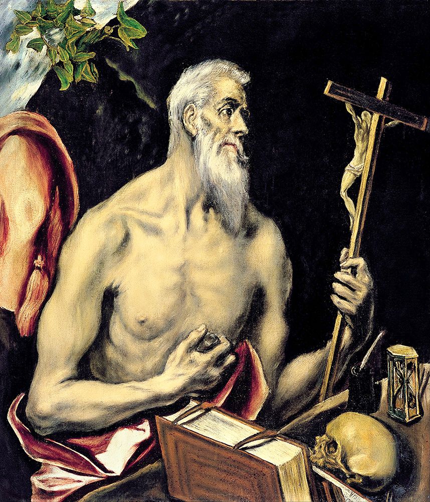 Saint Jerome ca 1605 art print by El Greco for $57.95 CAD