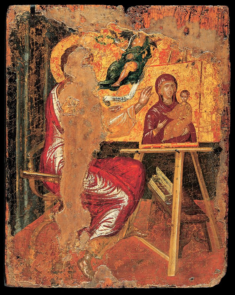 Saint Luke Painting the Virgin ca 1560 art print by El Greco for $57.95 CAD