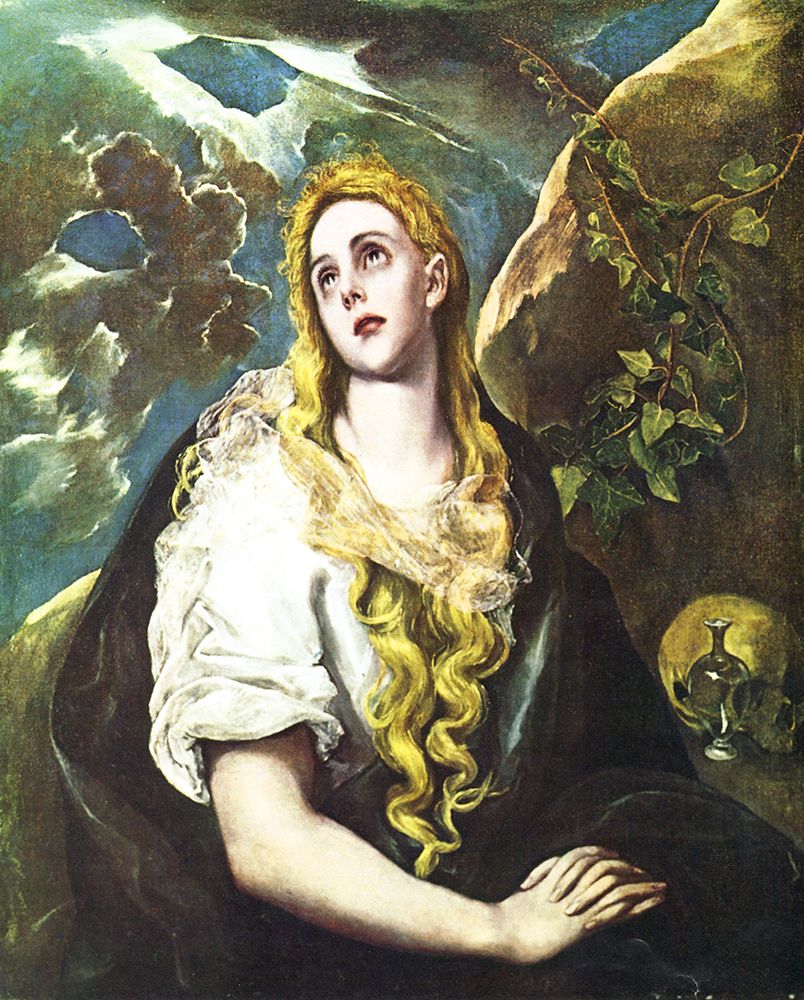 Saint Mary Magdalene ca 1580 art print by El Greco for $57.95 CAD