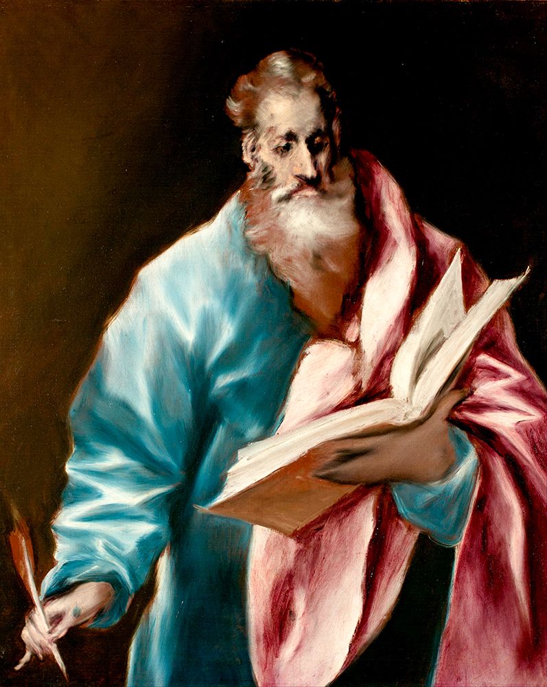 Saint Matthew ca 1610 art print by El Greco for $57.95 CAD