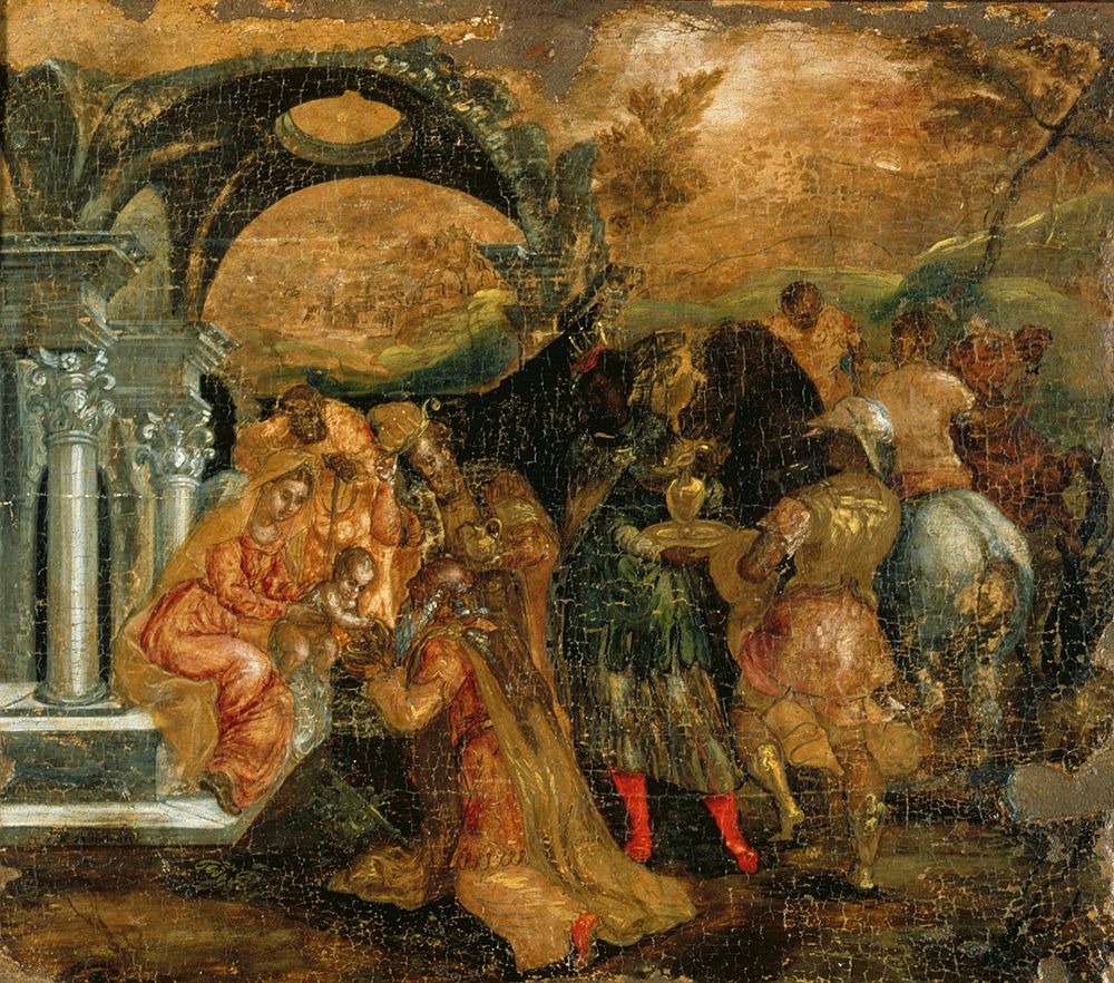 The Adoration of the Magi ca 1565 art print by El Greco for $57.95 CAD