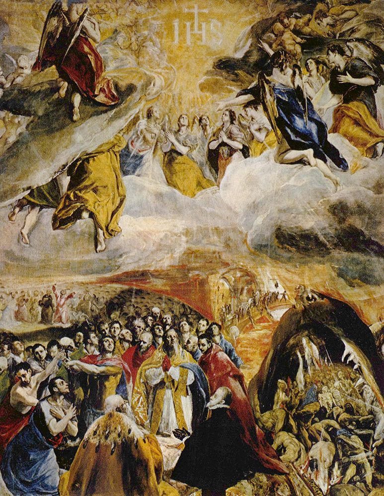 The Adoration of the Name of Jesus 1577 art print by El Greco for $57.95 CAD