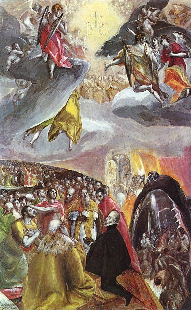 The Adoration of the Name of Jesus ca 1578 art print by El Greco for $57.95 CAD