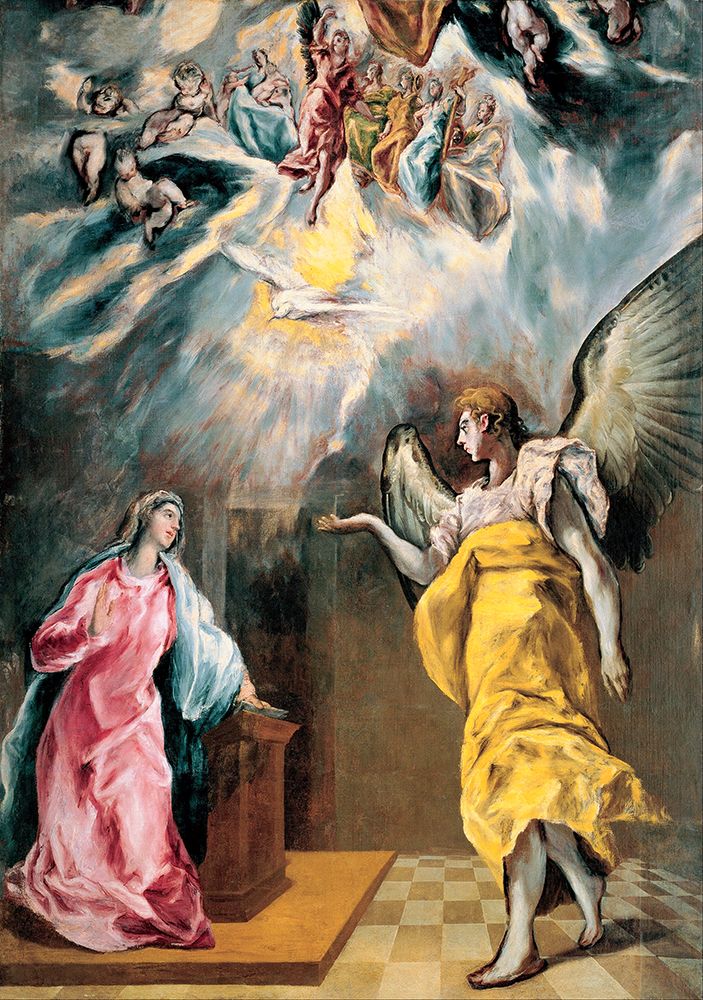 The Annunciation 1614 art print by El Greco for $57.95 CAD