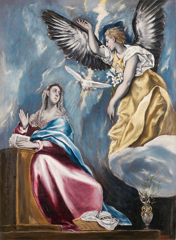 The Annunciation ca 1595 art print by El Greco for $57.95 CAD