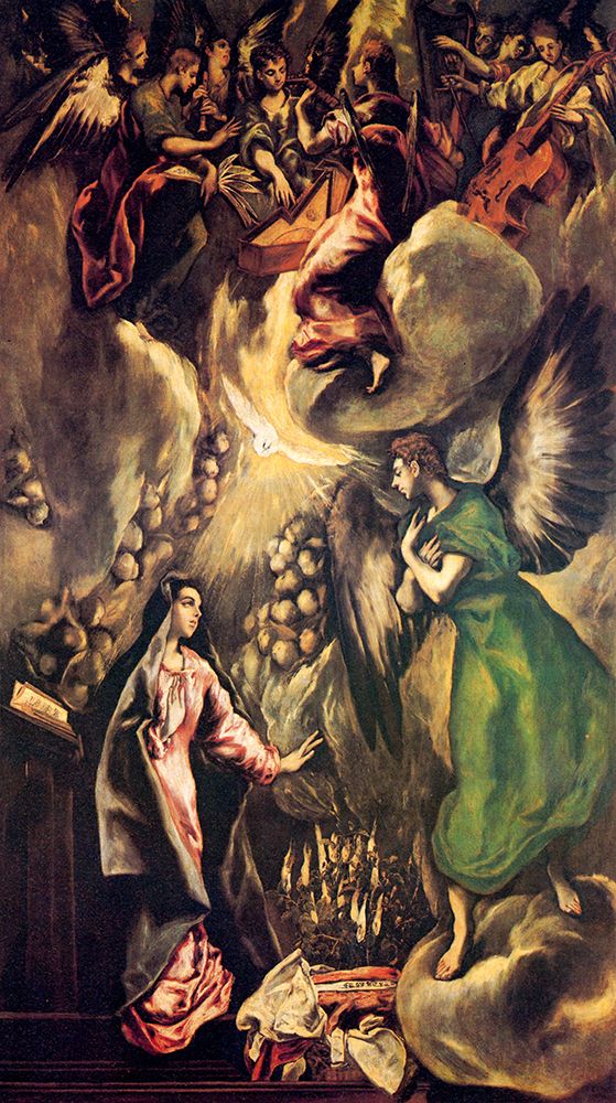 The Annunciation ca 1596 art print by El Greco for $57.95 CAD