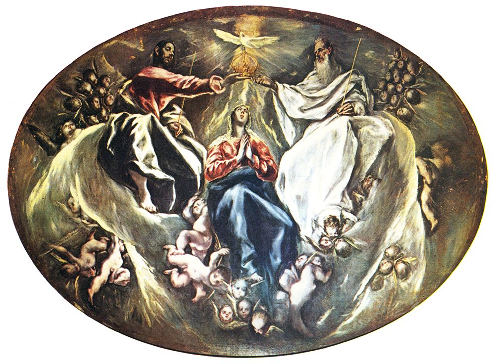 The Coronation of the Virgin ca 1603 art print by El Greco for $57.95 CAD