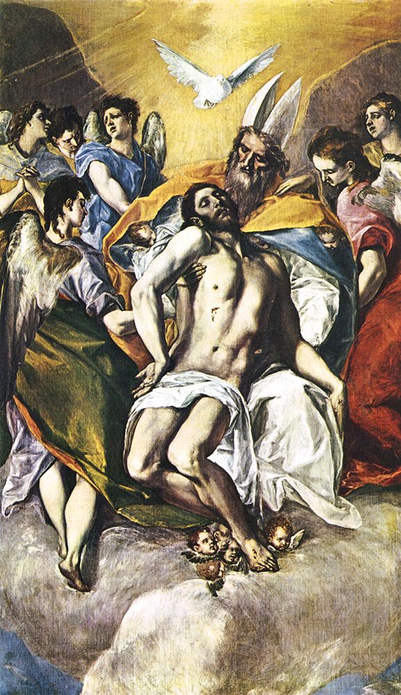 The Holy Trinity ca 1577 art print by El Greco for $57.95 CAD