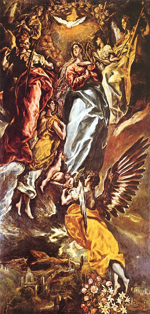 The Immaculate Conception ca 1607 art print by El Greco for $57.95 CAD
